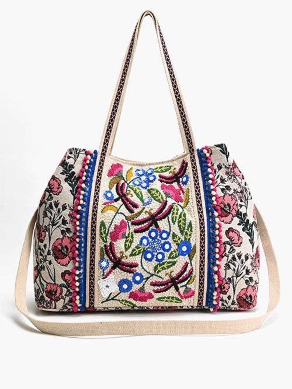 AMERICA & BEYOND Dragonfly Dreams Kashmiri Tote